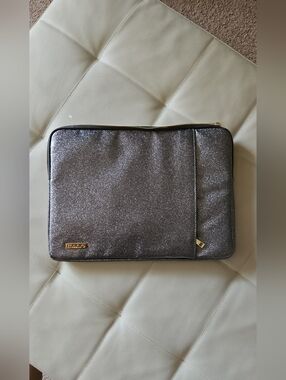 Glitter Tablet Sleeve - Metallic Silver Sparkle